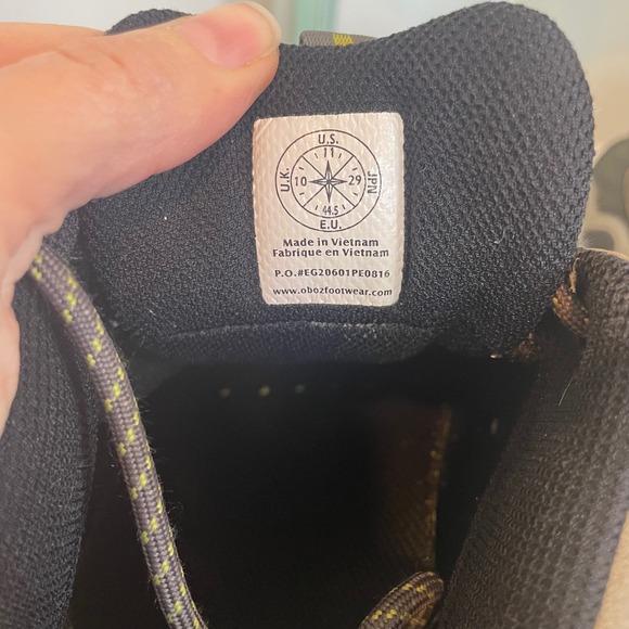 Oboz Sawtooth Hiking Trail Shoes Men Gray Lace Up Outdoor Size 11 Leather - Picture 7 of 7